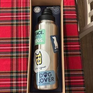 Life is Good stainless steeled water bottle